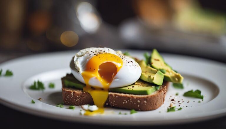 Breakfast Whole Grain Avocado Toast With Sous Vide Poached Egg