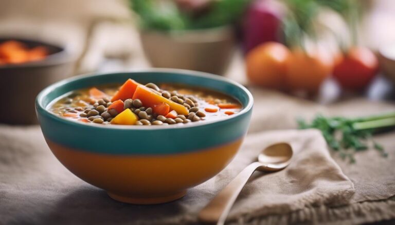 Lentil Soup With Sous Vide Root Vegetables