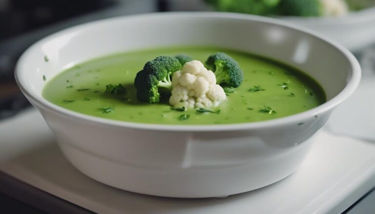 Sous Vide Cauliflower and Broccoli Soup