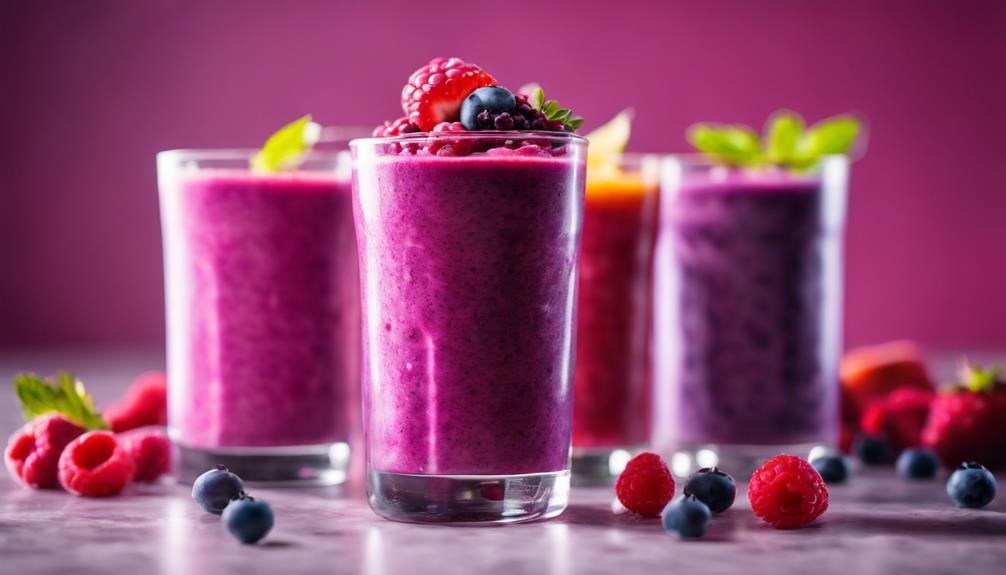 delicious berry smoothie options