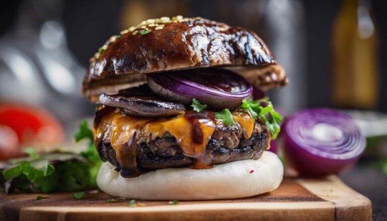 Sous Vide Bison Burger With Portobello Bun