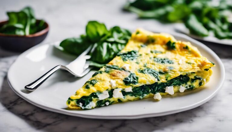 Sous Vide Spinach and Feta Omelette