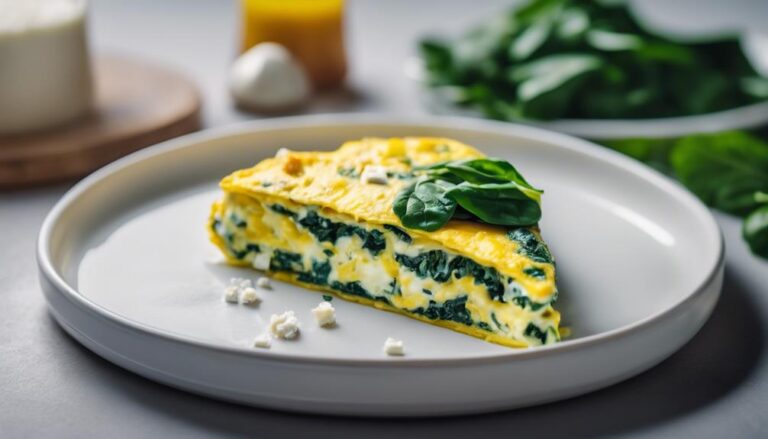 Sous Vide Spinach and Feta Omelette