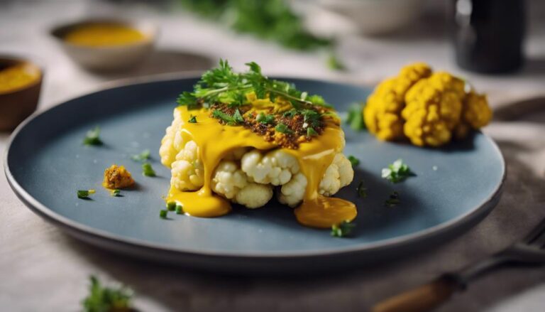 Sous Vide Cauliflower Steaks With Turmeric Sauce