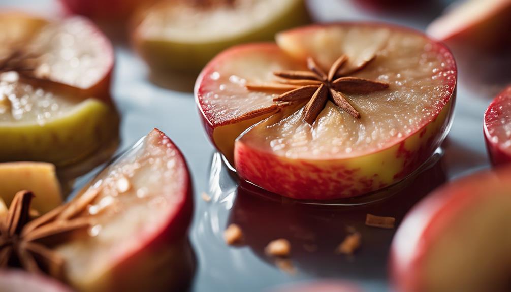 delicious cinnamon infused apple slices