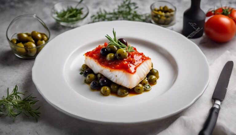 Dinner Sous Vide Cod With Mediterranean Tomato Sauce