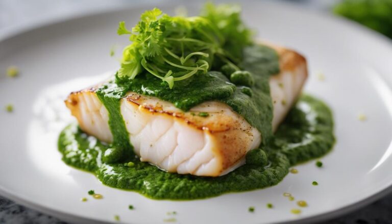 Sous Vide Cod With Parsley Pesto