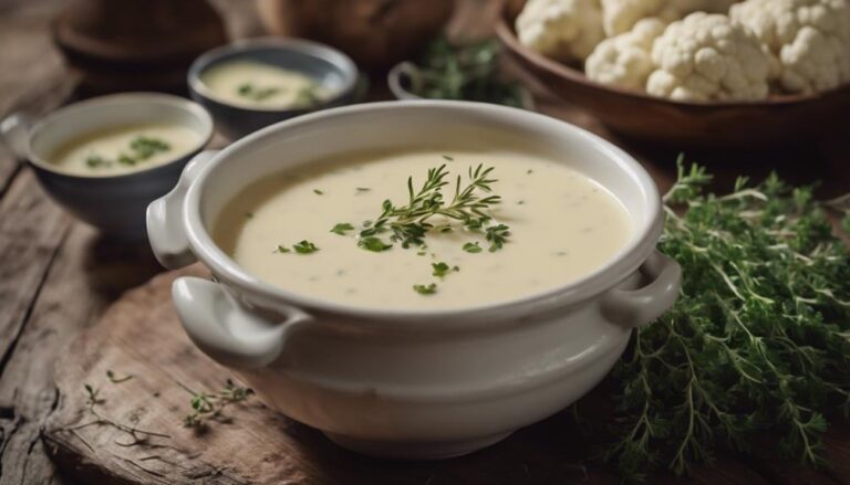 Sous Vide Organic Cauliflower Cream Soup