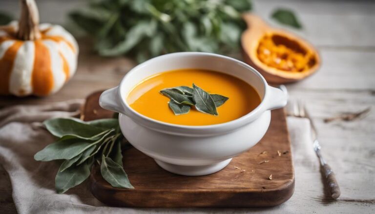 Sous Vide Butternut Squash Soup With Sage