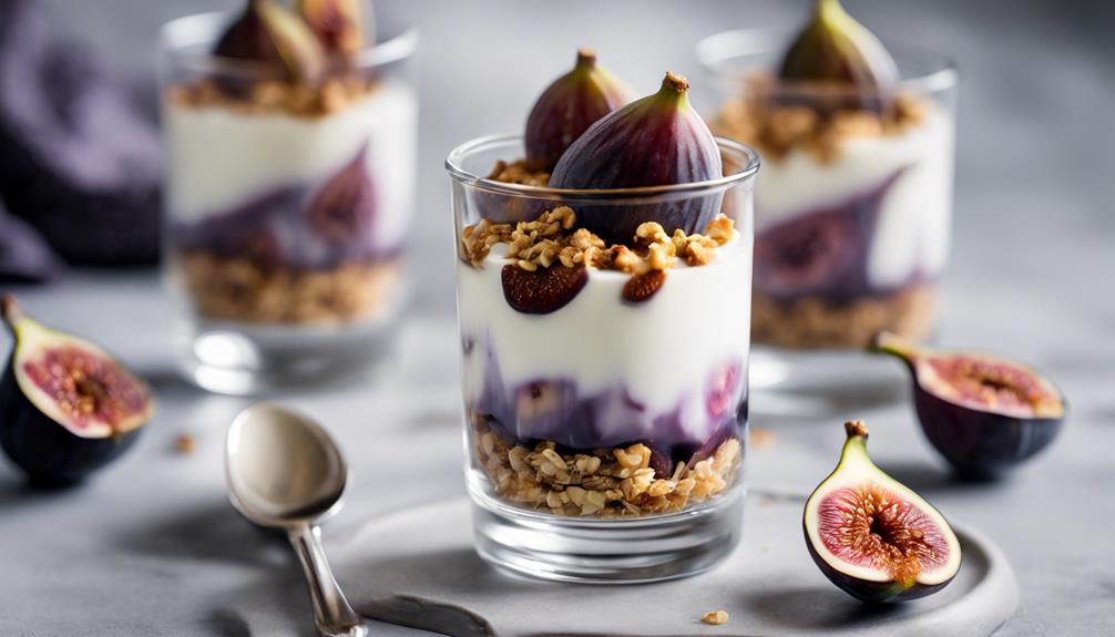 delicious fig flavored yogurt treat