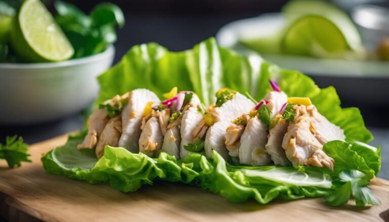 Sous Vide Ginger Lime Chicken Lettuce Wraps