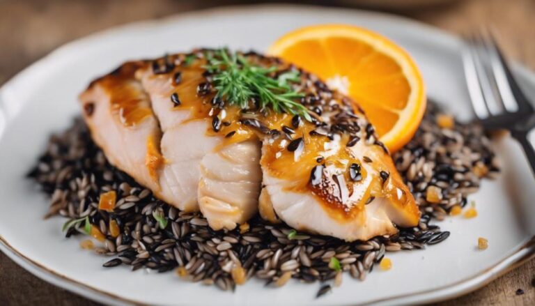 Special Sous Vide Orange-Glazed Chicken With Wild Rice