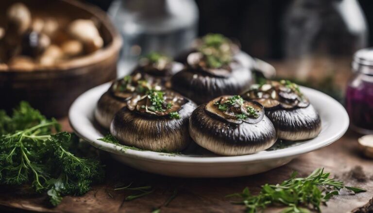 Sous Vide Grilled Portobello Mushrooms With Herb Marinade