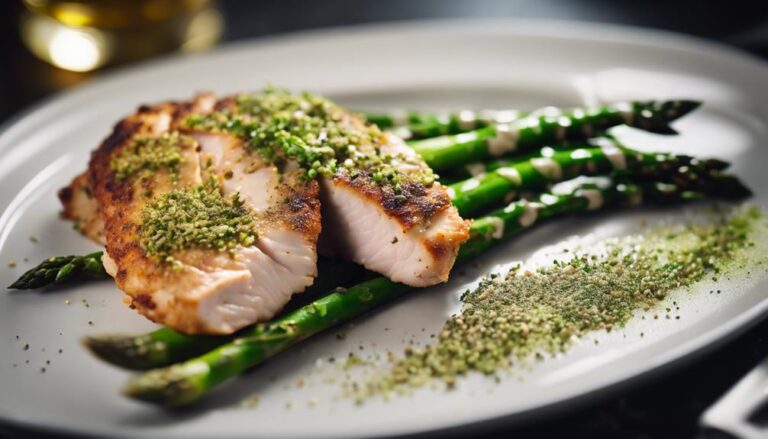 Sous Vide Herb-Crusted Chicken With Asparagus