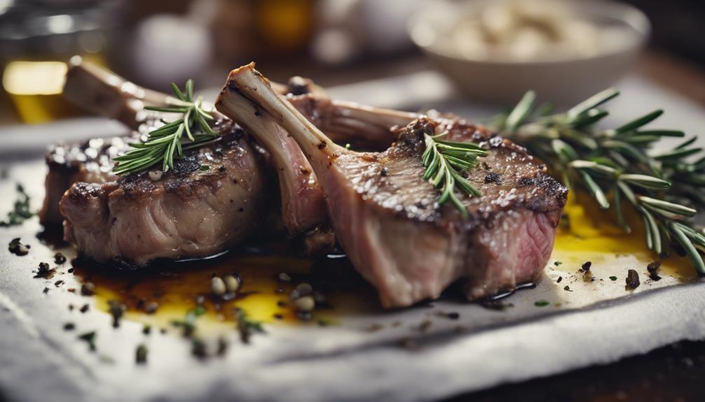 delicious herb roasted lamb chop