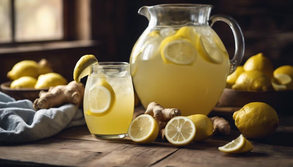 delicious homemade ginger lemonade