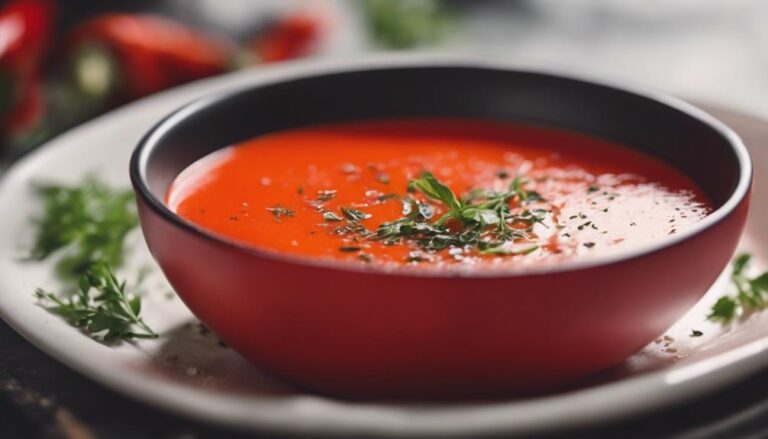 Sous Vide Roasted Red Pepper Soup