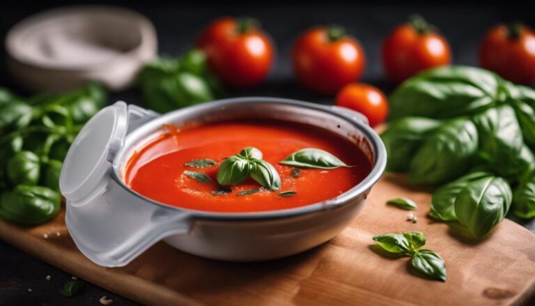 Sous Vide Tomato Basil Soup