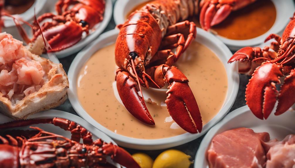 delicious lobster meat option