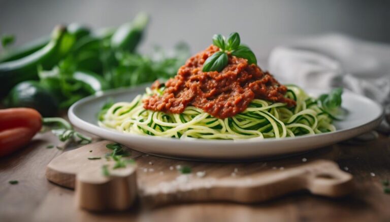 Low-Carb Zucchini Noodle Bolognese