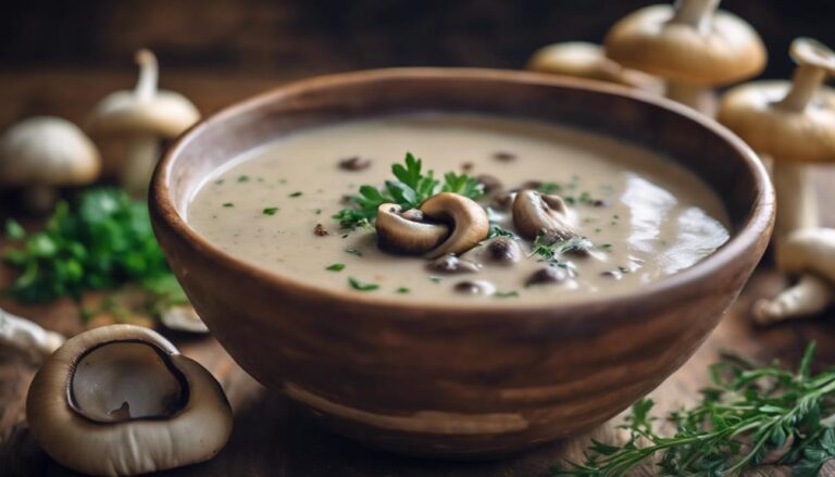 Sous Vide Creamy Mushroom Soup