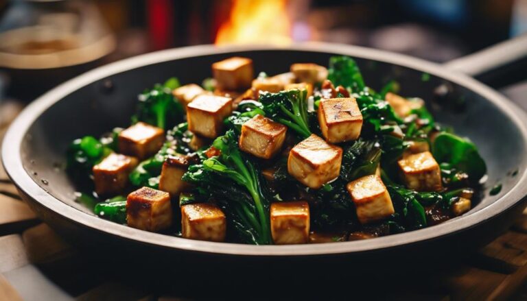 Sous Vide Tofu and Asian Greens Stir-Fry