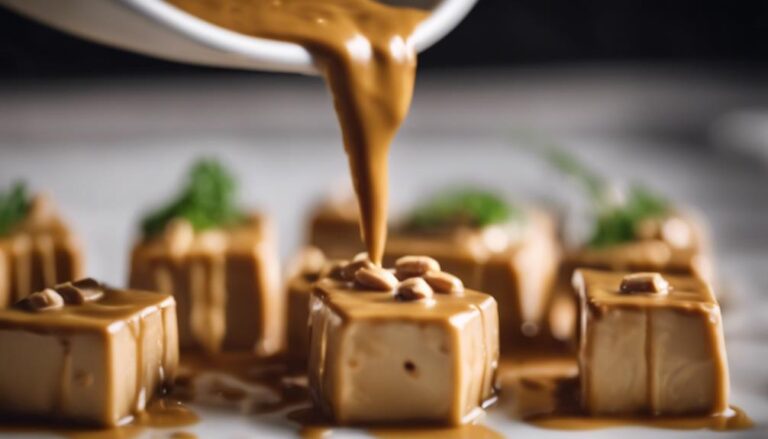 Sous Vide Tofu Bites With Peanut Sauce