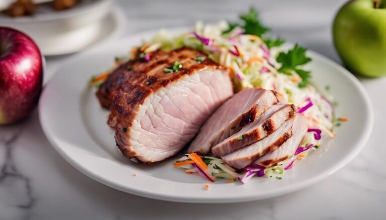 Sous Vide Pork Loin With Apple Slaw