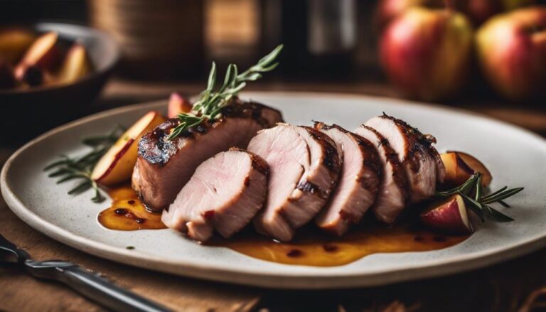 Sous Vide Pork Tenderloin With Roasted Apples