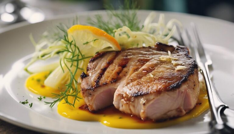 Sous Vide Citrus Pork Chops With Fennel Salad