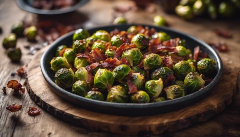 Sous Vide Roasted Brussels Sprouts With Bacon