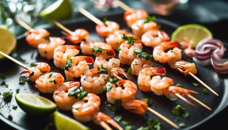 Sous Vide Garlic-Lime Shrimp Skewers