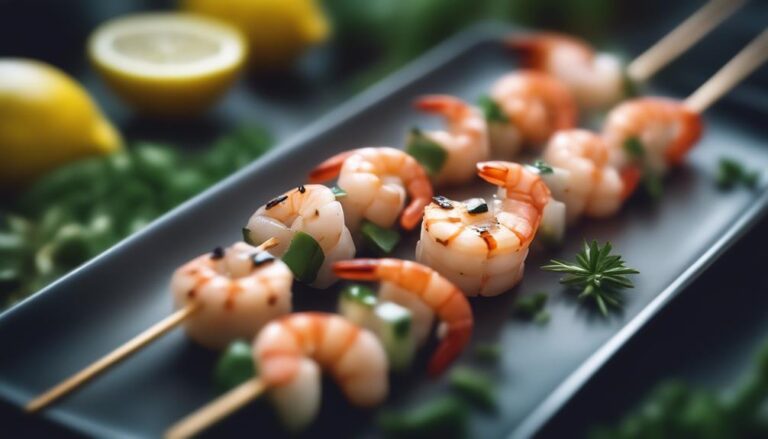 Sous Vide Lemon Garlic Shrimp Skewers