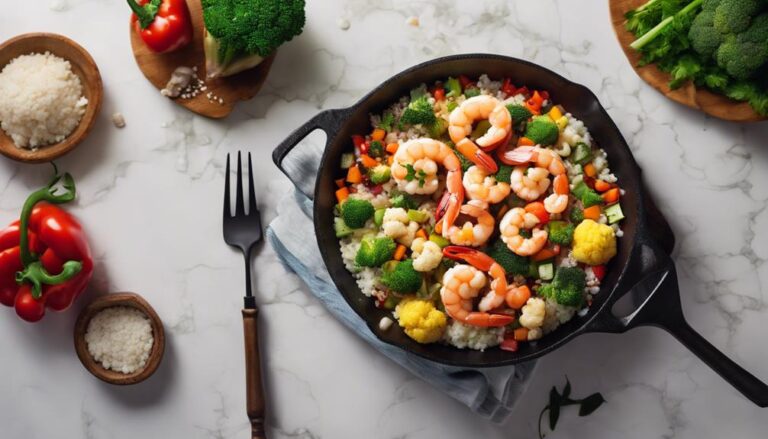 Sous Vide Cauliflower Rice Stir-Fry With Shrimp