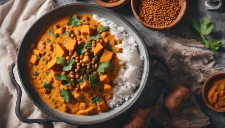 Sous Vide Lentil and Sweet Potato Curry