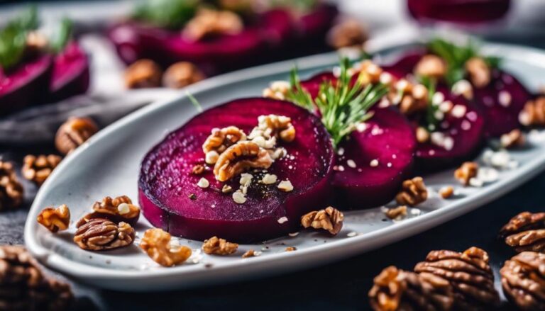 Sous Vide Roasted Beets With Walnuts