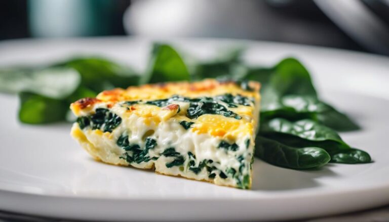 Sous Vide Egg White Spinach Frittata