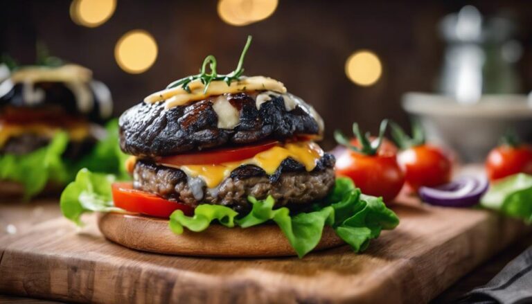 Sous Vide Organic Portobello Mushroom Burgers