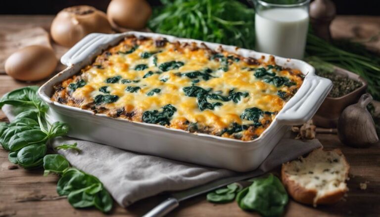 Sous Vide Spinach and Mushroom Breakfast Casserole