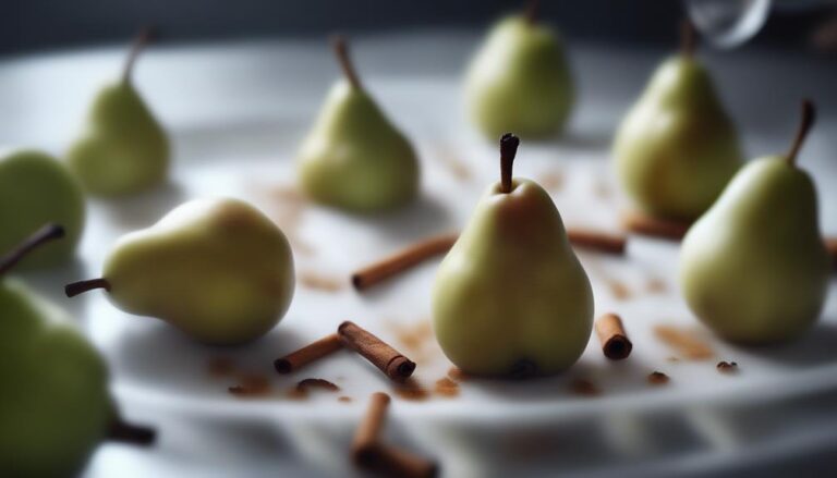 Sous Vide Poached Pears With Cinnamon