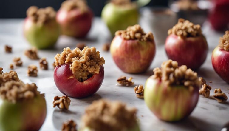 Sous Vide Baked Apples With Walnut Crumble