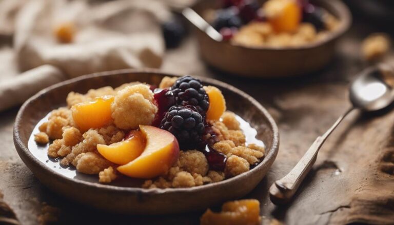 Sous Vide Stone Fruit Crumble