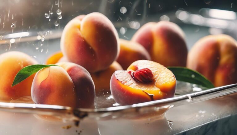 Sous Vide Poached Peaches With Honey