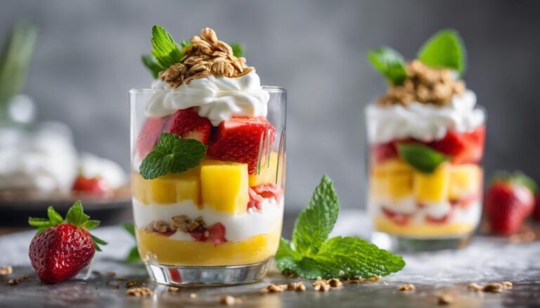 Dessert Sous Vide Strawberry and Pineapple Parfait