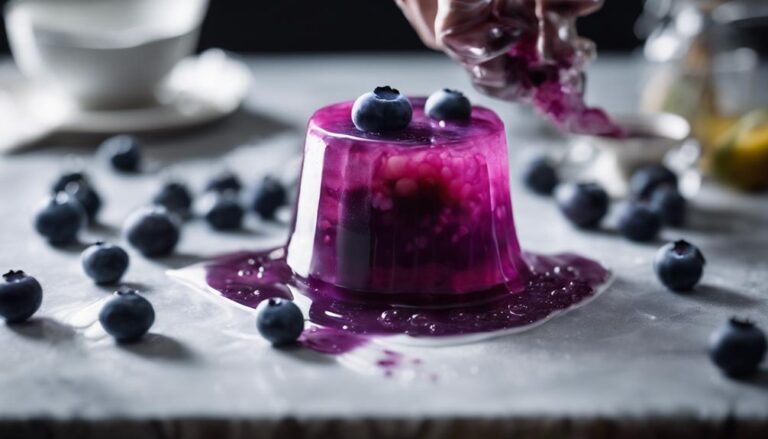 Sous Vide Blueberry Gelatin