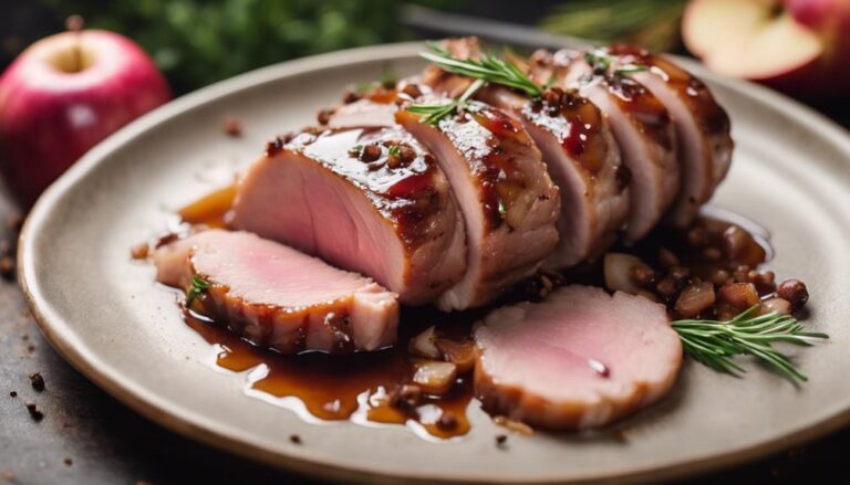 Sous Vide Pork Tenderloin With Apple Glaze