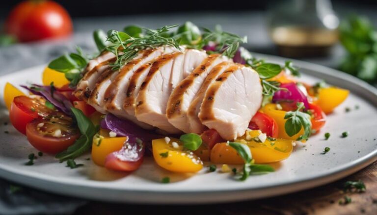 Sous Vide Chicken Breast With Heirloom Tomato Salad