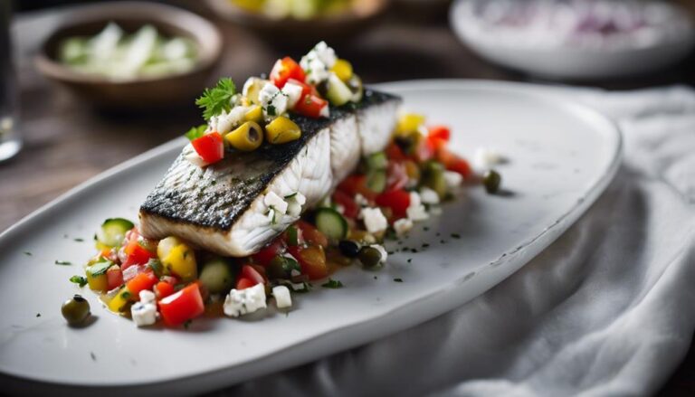 Sous Vide Seabass With Mediterranean Salsa