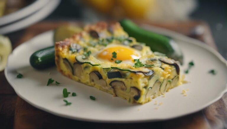 Sous Vide Mushroom and Zucchini Frittata