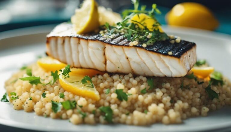 Sous Vide Grilled Halibut With Citrus Quinoa